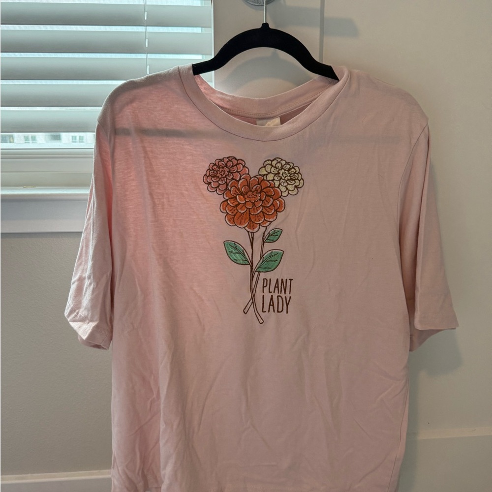 Disney Pink 'Plant Lady' Short Sleeve Tee